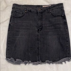 Charcoal Jean Skirt